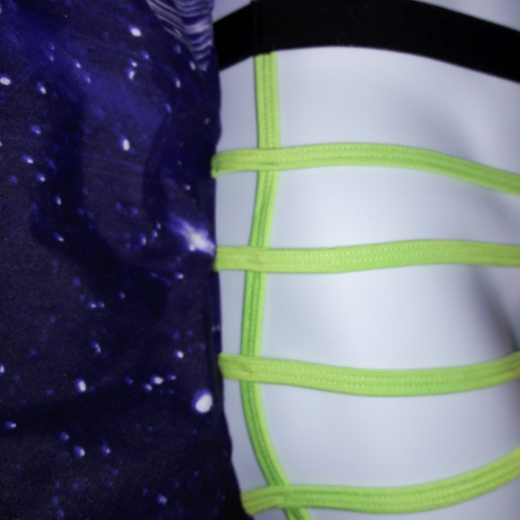 Men's Black & Green Strappy Boxer Briefs O/S - Picture 5 of 6